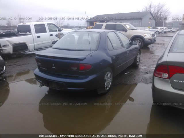 1G1JF524917136760 - 2001 CHEVROLET CAVALIER LS BLUE photo 4