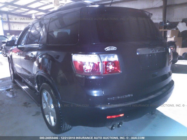 1GKER33727J119182 - 2007 GMC ACADIA SLT-2 BLACK photo 3