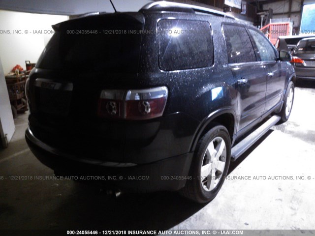 1GKER33727J119182 - 2007 GMC ACADIA SLT-2 BLACK photo 4