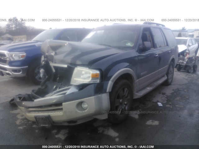 1FMFU18587LA64800 - 2007 FORD EXPEDITION EDDIE BAUER GRAY photo 2