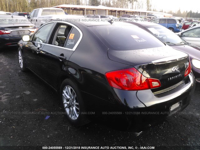 JN1CV6APXBM300916 - 2011 INFINITI G37 SPORT BLACK photo 3