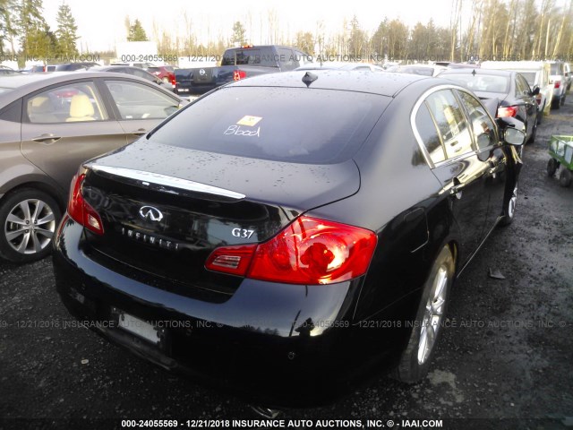 JN1CV6APXBM300916 - 2011 INFINITI G37 SPORT BLACK photo 4