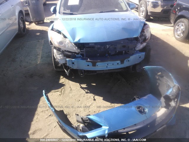 JM1BL1H55A1132706 - 2010 MAZDA 3 S BLUE photo 6