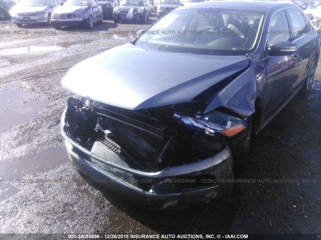 1VWBP7A31DC051045 - 2013 VOLKSWAGEN PASSAT SE GRAY photo 6