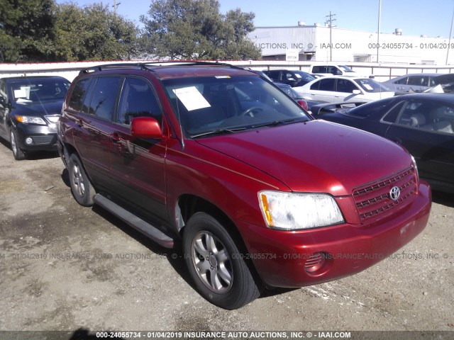 JTEGF21A830093544 - 2003 TOYOTA HIGHLANDER LIMITED MAROON photo 1