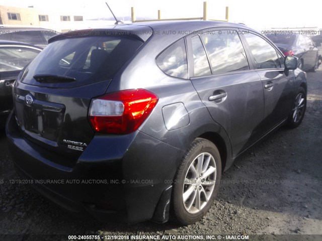 JF1GPAC61DH202391 - 2013 SUBARU IMPREZA PREMIUM GRAY photo 4