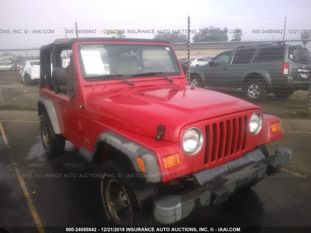 1J4FA29103P305339 - 2003 JEEP WRANGLER / TJ SE RED photo 1