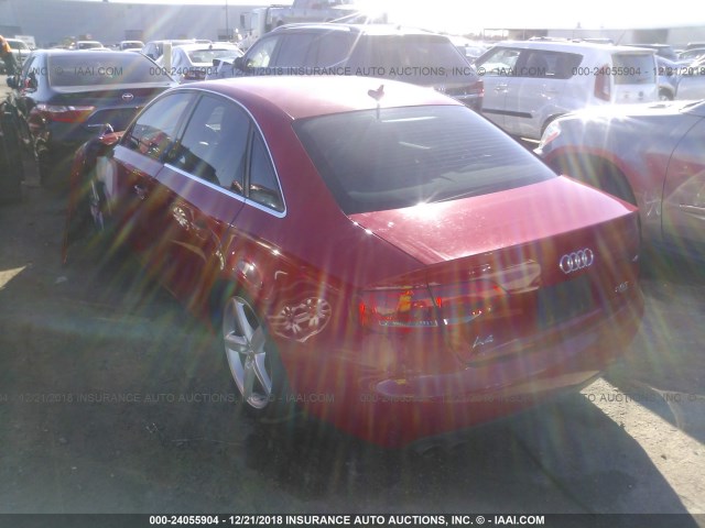 WAUMF78K59N007165 - 2009 AUDI A4 PRESTIGE RED photo 3