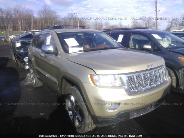 1C4RJFCG9CC176497 - 2012 JEEP GRAND CHEROKEE OVERLAND GOLD photo 1