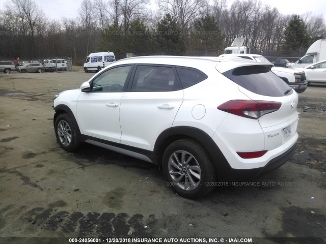 KM8J3CA43JU705945 - 2018 HYUNDAI TUCSON SEL/SEL PLUS WHITE photo 3