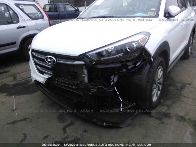 KM8J3CA43JU705945 - 2018 HYUNDAI TUCSON SEL/SEL PLUS WHITE photo 6