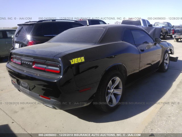 2C3CDZAG6FH911573 - 2015 DODGE CHALLENGER SXT BLACK photo 4