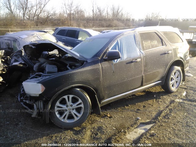 1C4RDJAG8DC512560 - 2013 DODGE DURANGO SXT GRAY photo 2