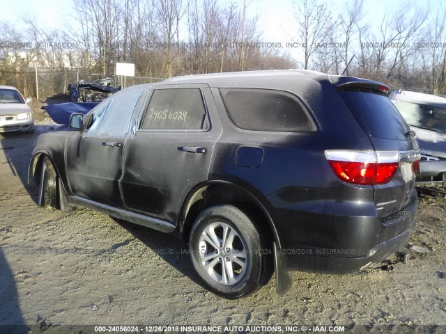 1C4RDJAG8DC512560 - 2013 DODGE DURANGO SXT GRAY photo 3