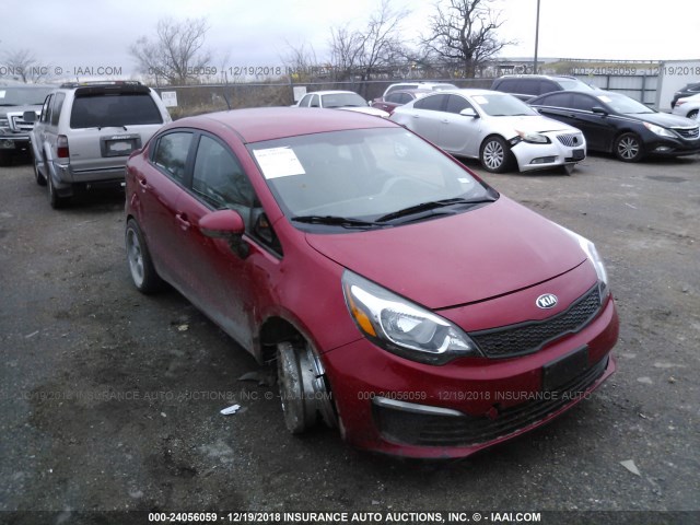 KNADM4A3XH6049671 - 2017 KIA RIO LX RED photo 1