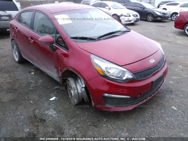 KNADM4A3XH6049671 - 2017 KIA RIO LX RED photo 6