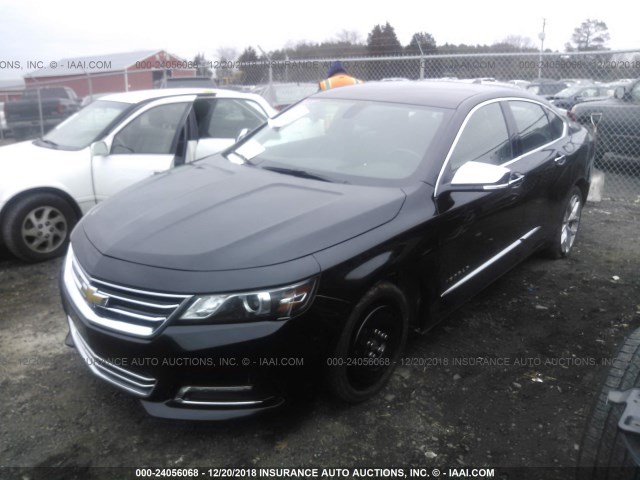2G1125S39J9126943 - 2018 CHEVROLET IMPALA PREMIER BLACK photo 2