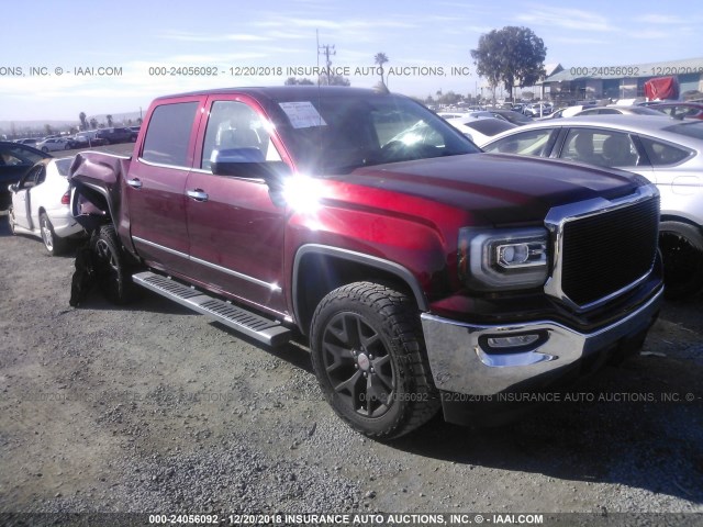 3GTP1NEC8GG369075 - 2016 GMC SIERRA C1500 SLT MAROON photo 1