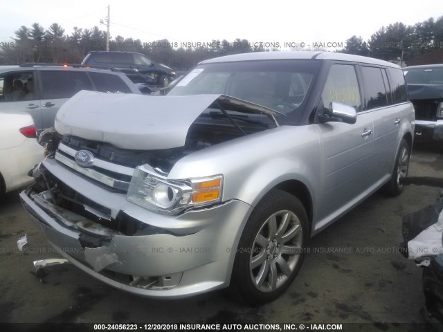 2FMHK6DCXABA58214 - 2010 FORD FLEX LIMITED SILVER photo 2