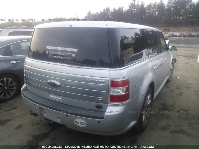 2FMHK6DCXABA58214 - 2010 FORD FLEX LIMITED SILVER photo 4