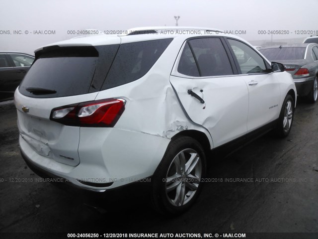 3GNAXPEX4KL195662 - 2019 CHEVROLET EQUINOX PREMIER WHITE photo 4