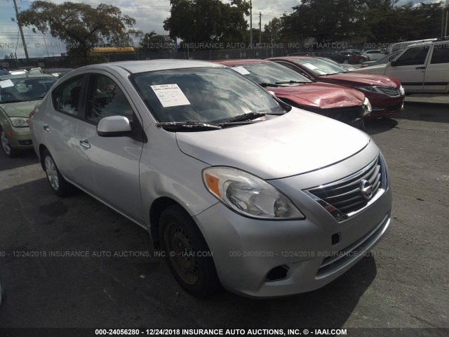 3N1CN7AP0CL891128 - 2012 NISSAN VERSA S/SV/SL SILVER photo 1