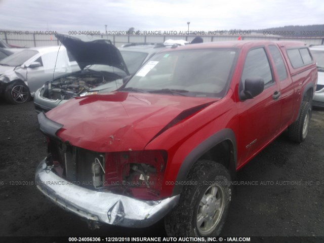 1GCDT196X58118135 - 2005 CHEVROLET COLORADO RED photo 2