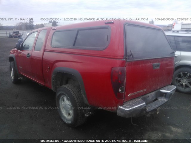 1GCDT196X58118135 - 2005 CHEVROLET COLORADO RED photo 3