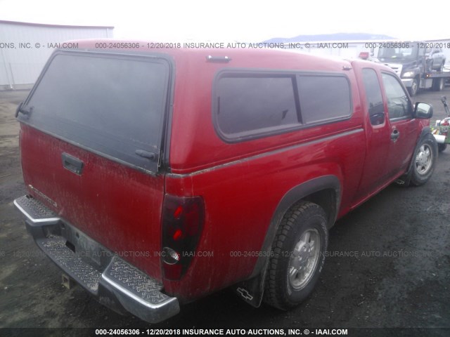 1GCDT196X58118135 - 2005 CHEVROLET COLORADO RED photo 4