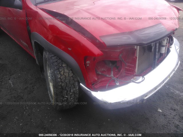 1GCDT196X58118135 - 2005 CHEVROLET COLORADO RED photo 6