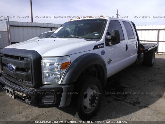 1FD0W5HT6FED56650 - 2015 FORD F550 SUPER DUTY WHITE photo 2