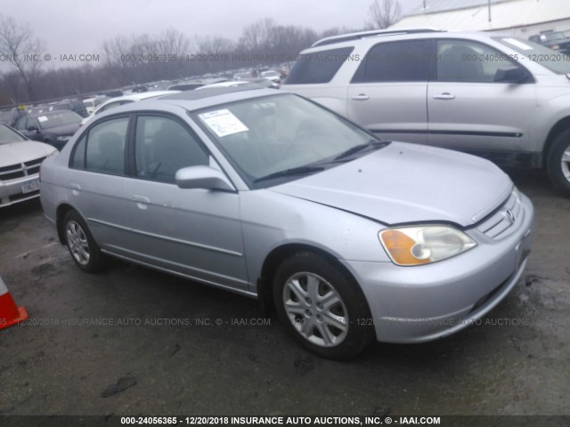 1HGES26783L009999 - 2003 HONDA CIVIC EX SILVER photo 1