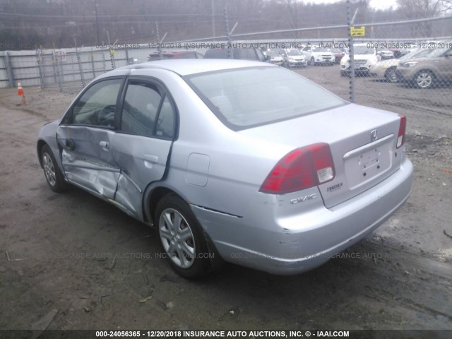 1HGES26783L009999 - 2003 HONDA CIVIC EX SILVER photo 3