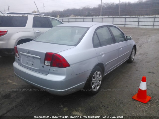 1HGES26783L009999 - 2003 HONDA CIVIC EX SILVER photo 4