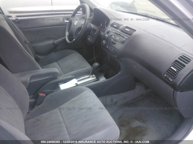 1HGES26783L009999 - 2003 HONDA CIVIC EX SILVER photo 5