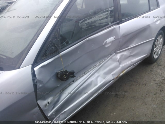 1HGES26783L009999 - 2003 HONDA CIVIC EX SILVER photo 6