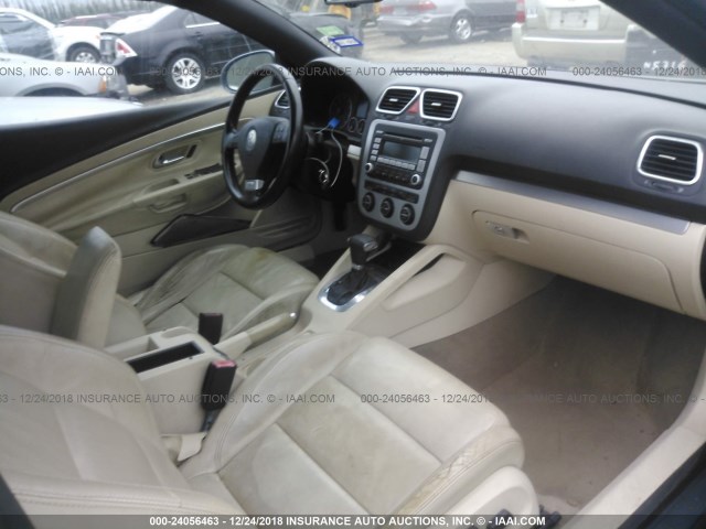 WVWDB71F77V027636 - 2007 VOLKSWAGEN EOS 3.2L SPORT BLUE photo 5