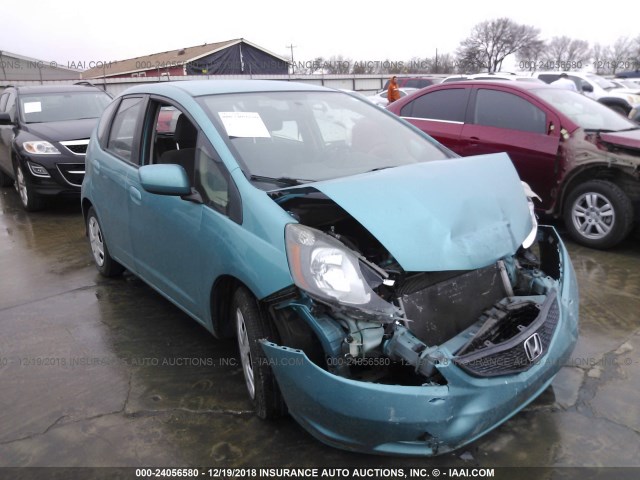 JHMGE8H30DC061252 - 2013 HONDA FIT Light Blue photo 1