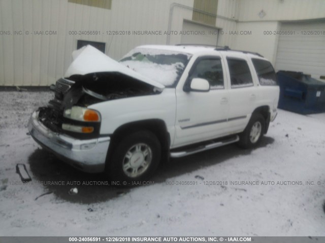 1GKEK13Z52R147076 - 2002 GMC YUKON WHITE photo 2