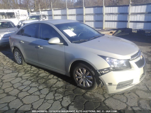 1G1PF5S93B7122845 - 2011 CHEVROLET CRUZE LT SILVER photo 1