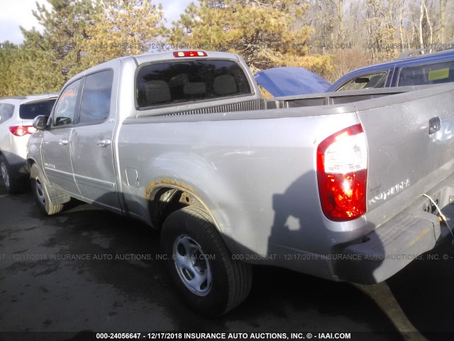 5TBDT441X4S466338 - 2004 TOYOTA TUNDRA DOUBLE CAB SR5 SILVER photo 3