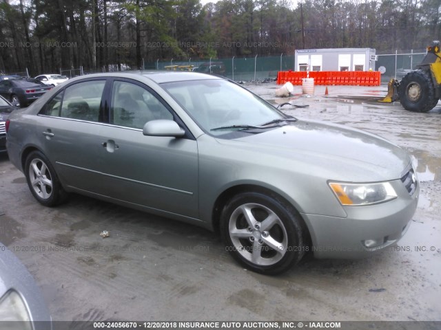 5NPEU46F37H238502 - 2007 HYUNDAI SONATA SE/LIMITED GREEN photo 1