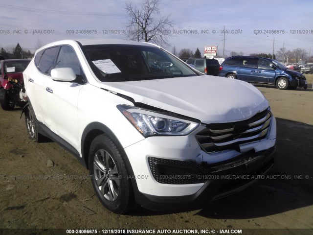 5XYZTDLB9FG280068 - 2015 HYUNDAI SANTA FE SPORT  WHITE photo 1