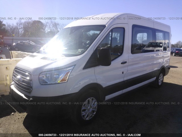 1FBAX2CM4JKA02161 - 2018 FORD TRANSIT T-350 WHITE photo 2