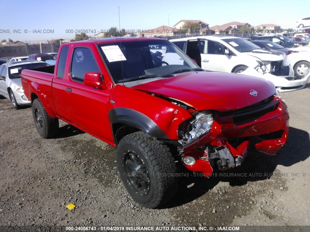 1N6ED26Y91C331708 - 2001 NISSAN FRONTIER KING CAB XE/KING CAB SE RED photo 1