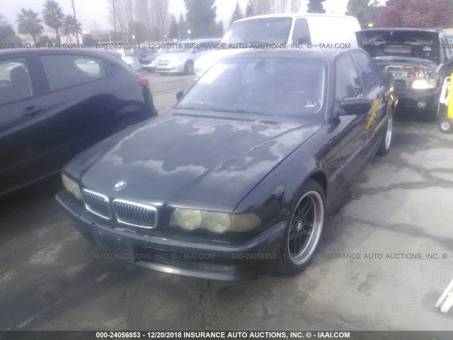WBAGG834XYDN76865 - 2000 BMW 740 I AUTOMATIC BLACK photo 2