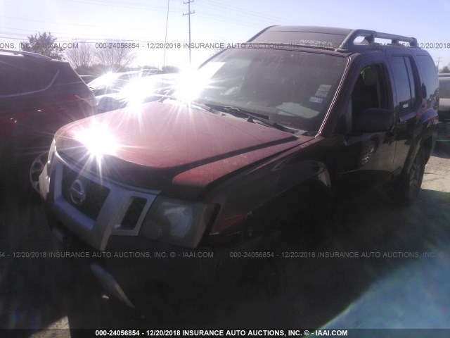 5N1AN0NU0EN805830 - 2014 NISSAN XTERRA X/S/PRO-4X RED photo 2