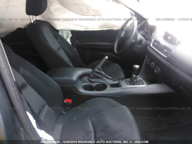 JM1BM1V75E1153760 - 2014 MAZDA 3 TOURING GRAY photo 5