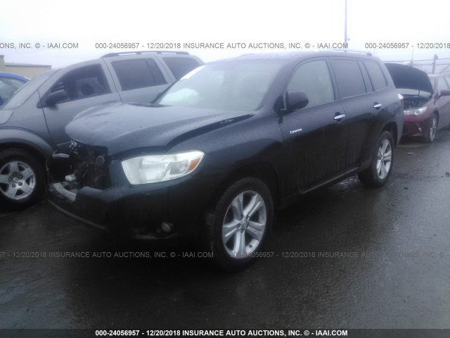 JTEES42A192115944 - 2009 TOYOTA HIGHLANDER LIMITED BLACK photo 2