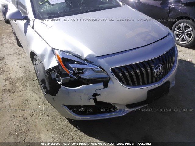 2G4GK5EX2F9273205 - 2015 BUICK REGAL SILVER photo 6